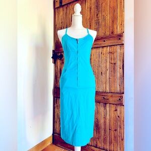 Retro Style Wiggle Dress 👗 with Zip Front, Corset Bk and Pockets by Violated™️